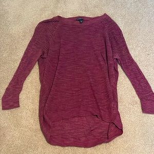 Purple Three-Quarter Sleeve Top